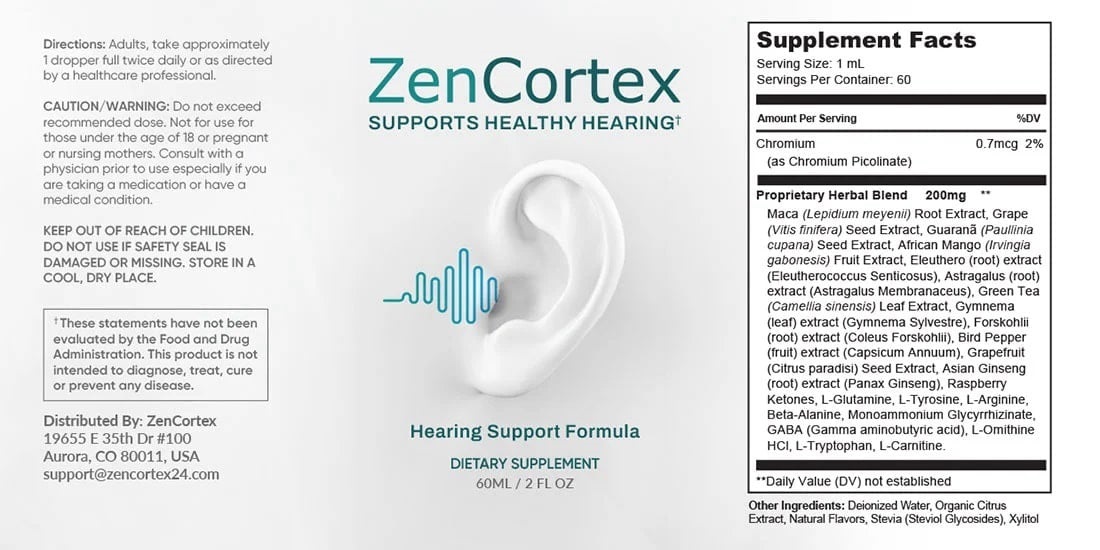 ZenCortex Supplements